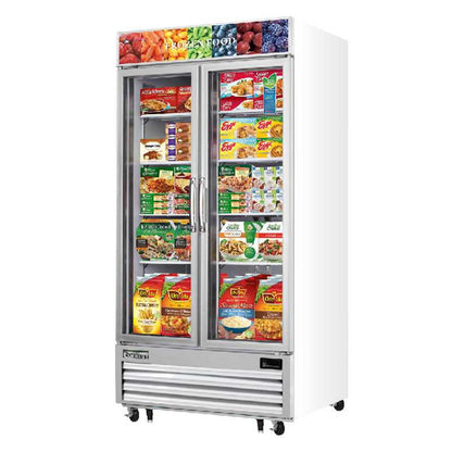 Everest Commercial 41" 2 Glass Door Merchandiser Freezer - EMGF36