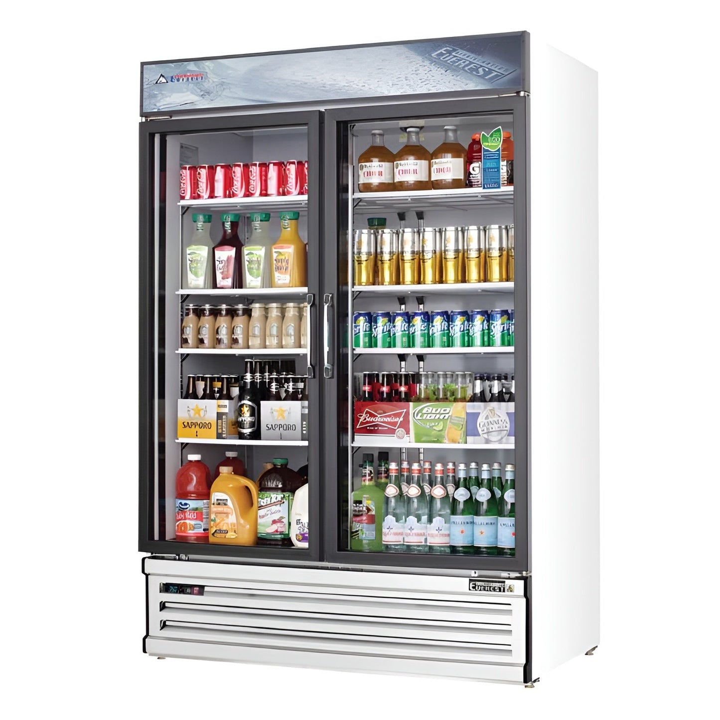 Everest 53" 2 Swing Glass Door Merchandiser Refrigerator 50 cu. ft. - EMSGR48