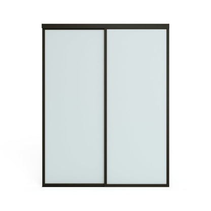 Doors22 60x96 Glass Sliding Closet Door Milky 2 panels - CLB60x96milky