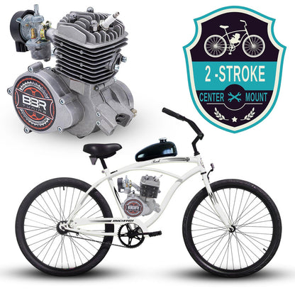 Tracer 26 Inch Men's Ace Beach Cruiser + BBR Tuning 2-Stroke Engine - STK-BEK80-S + MB-TOUCH-M-MBK