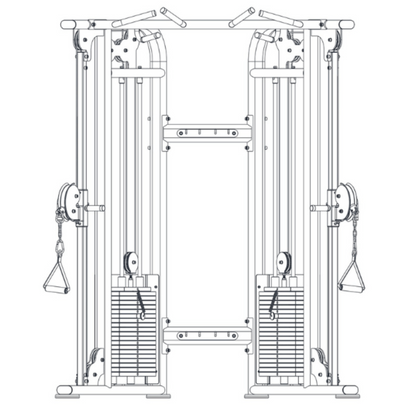 Muscle D Dual Adjustable Pulley 88" & 95" height - MDM-D88 - MDM-D95 - MDM-D88-S