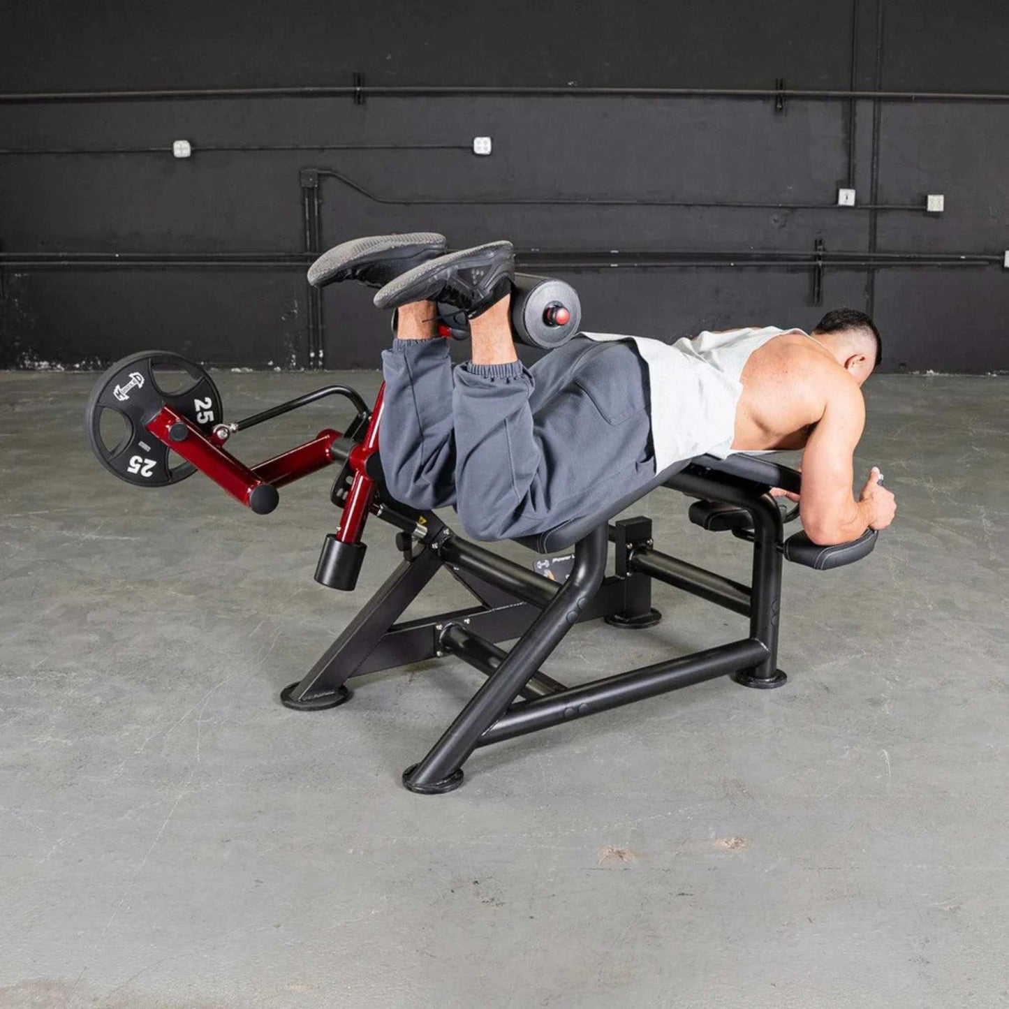 Muscle D Power Leverage V2 Prone Leg Curl - PL-PV2-PLC