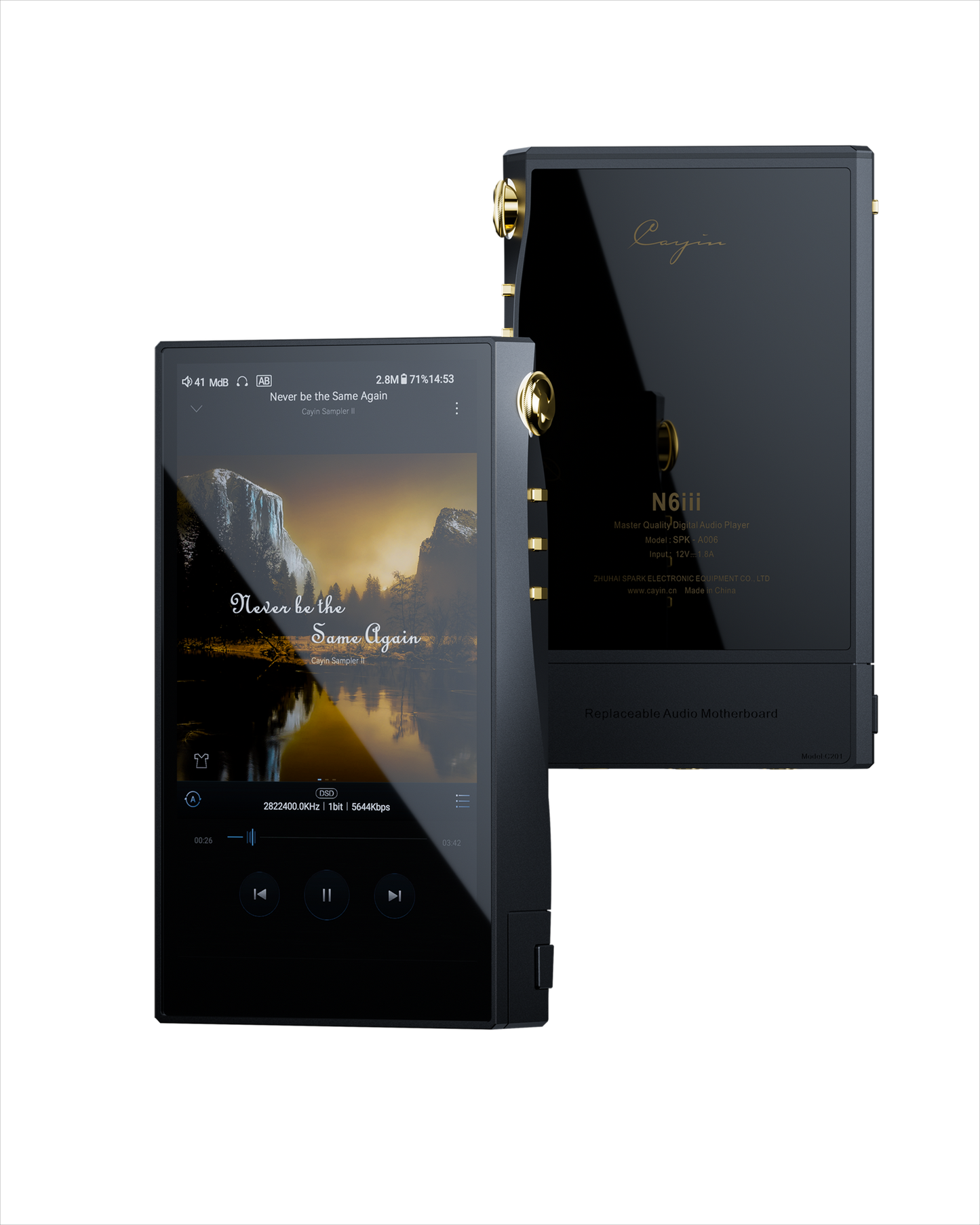 Cayin N6iii Master Quality Digital Audio Player with Audio Motherboard C201 (Like New)