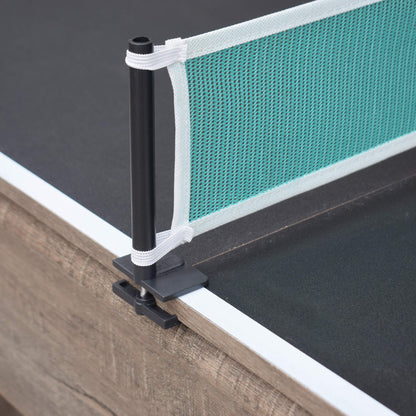 Hathaway Logan 7ft Multi Game Pool Dining Table with Benches - BG50348