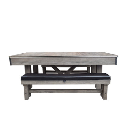 Hathaway Logan 7ft Multi Game Pool Dining Table with Benches - BG50348