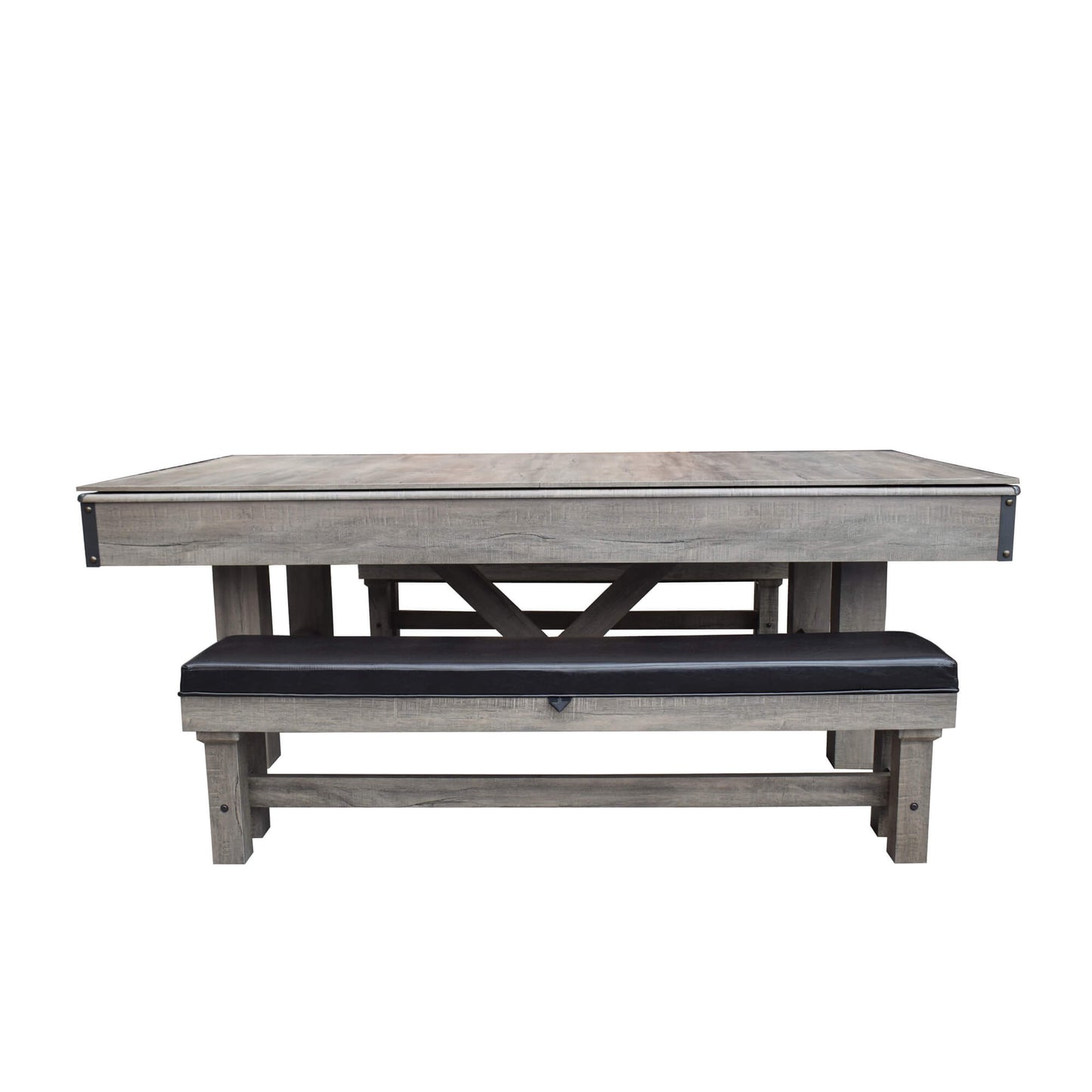 Hathaway Logan 7ft Multi Game Pool Dining Table with Benches - BG50348