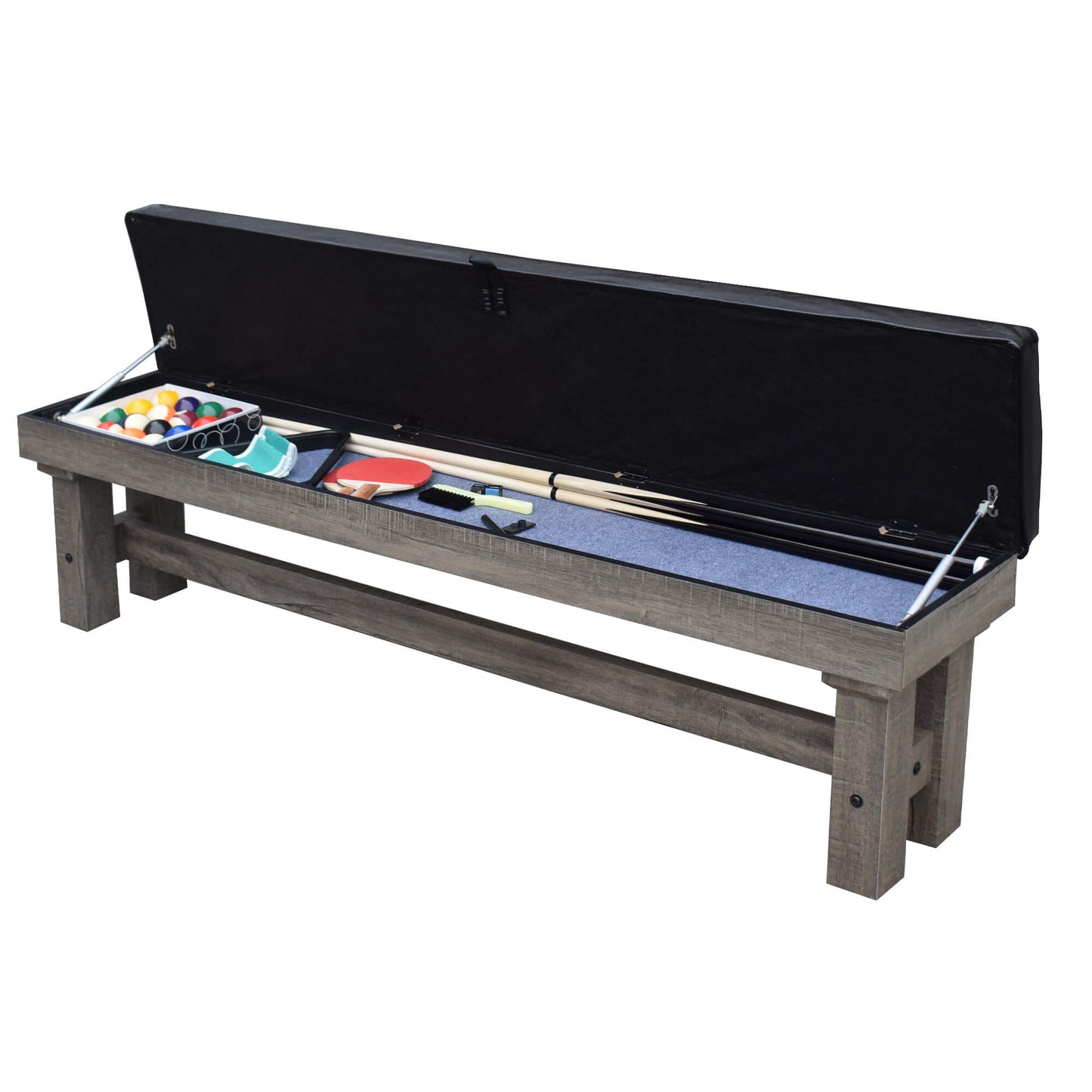 Hathaway Logan 7ft Multi Game Pool Dining Table with Benches - BG50348