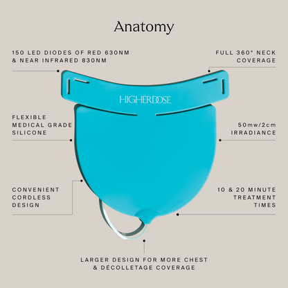HigherDOSE Red Light Neck Enhancer - NECKENHANCER-V1