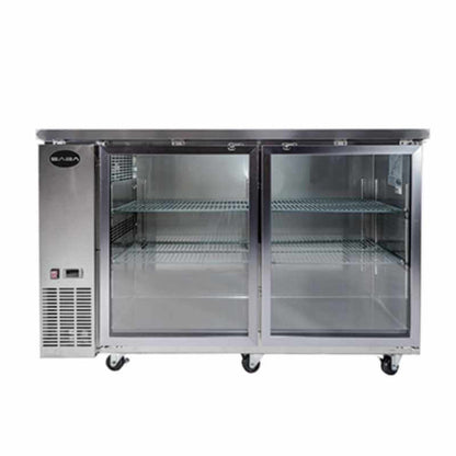 Saba - SBB-24-60GSS Commercial 60" Back Bar Cooler Refrigerator - SBB-24-60GSS
