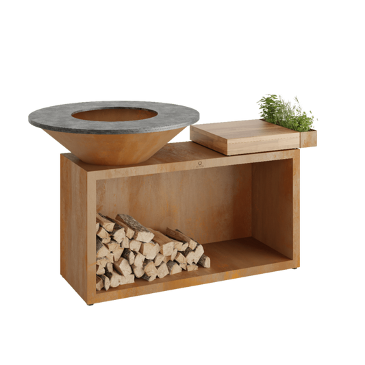 OFYR Island Corten 100 Teak Wood - OI-100-TW