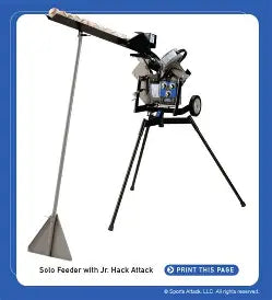Baseball Solo Feeder (15 ball), for Hack Attack & Junior, 90V