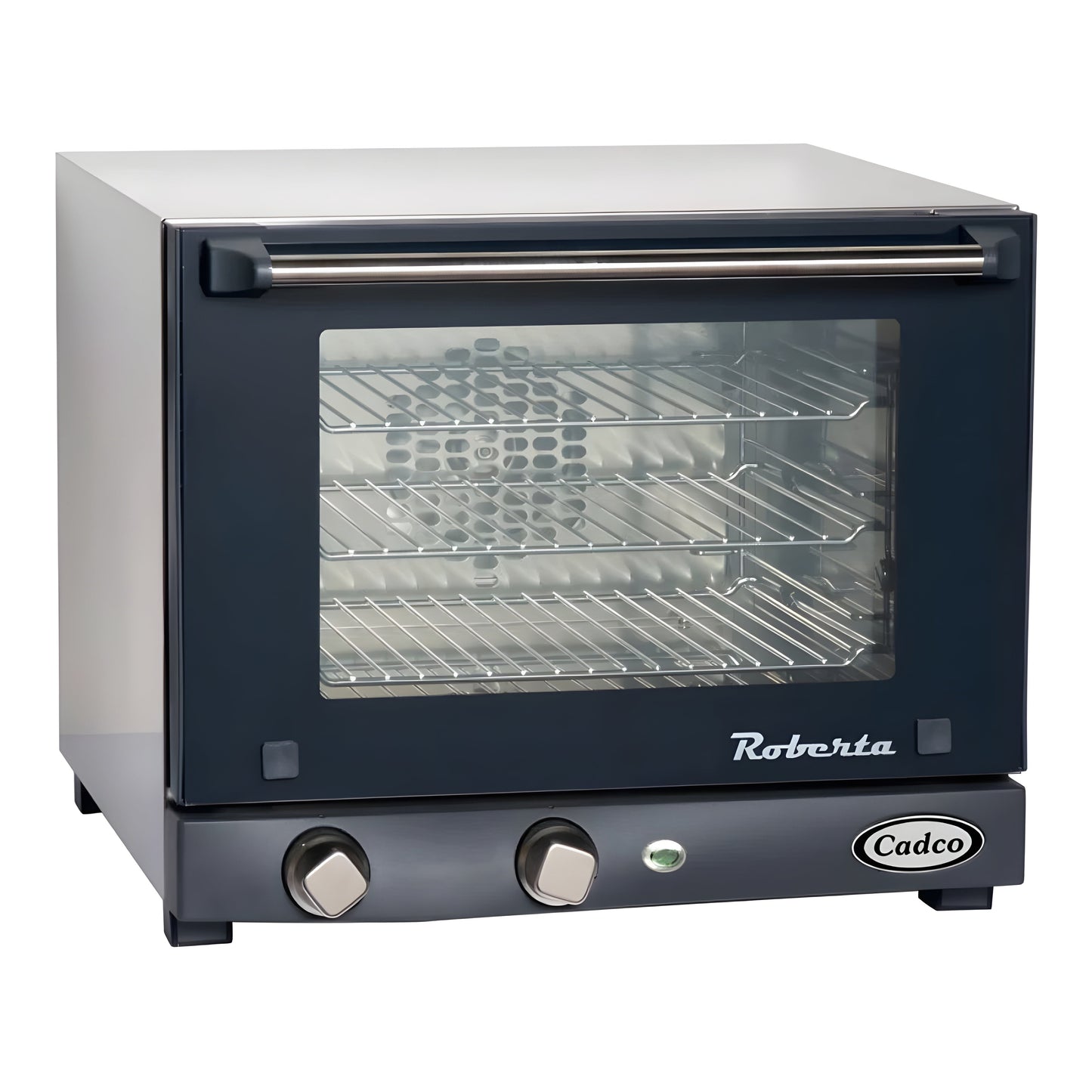Cadco Rossella XAF-193 4-Shelf Full Size Heavy-Duty Manual Countertop Convection Oven - 208-240V - XAF-193
