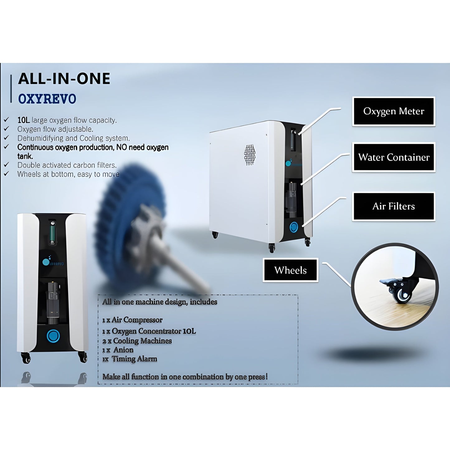 OxyRevo Forward 90 Portable Sitting Hyperbaric Chamber