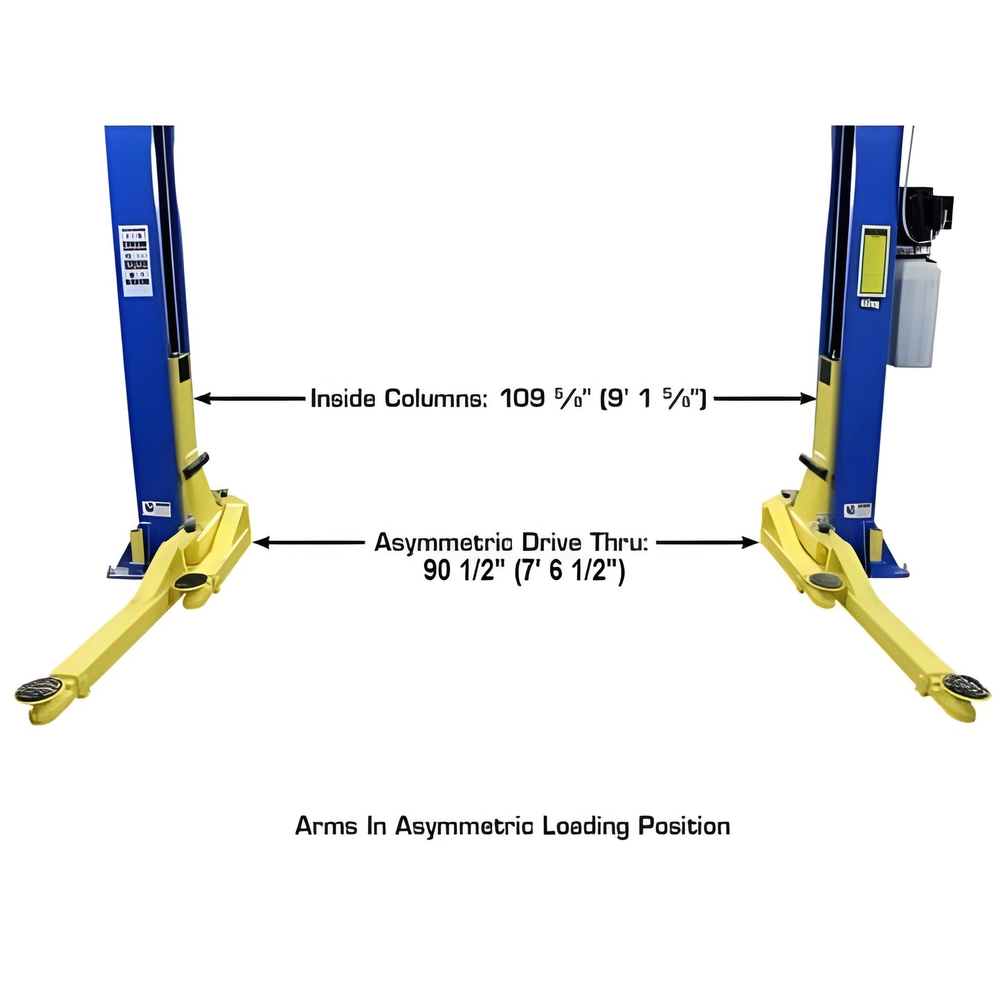 Atlas PRO-9D 9,000 lb Overhead 2-Post Lift - ATEXH-PRO-9D-FPD