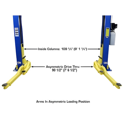 Atlas PRO-9D 9,000 lb Overhead 2-Post Lift - ATEXH-PRO-9D-FPD