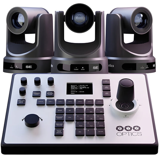 PTZOptics PT20XSE-PRODUCER-JOY4 Producer-SE Camera & Controller Bundle (Gray) - PT20XSEPRODUCERJOY4