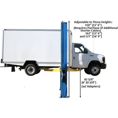 Atlas PV15PX 15,000 lb Overhead 2-Post Lift - ATEXH-PV15PX-FPD