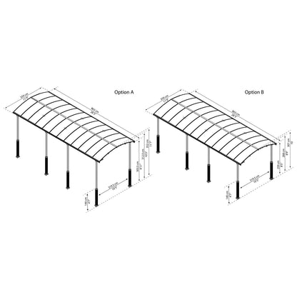 Palram Canopia | Arcadia Alpine RV Carport 12x28x11.5 ft - HG9127