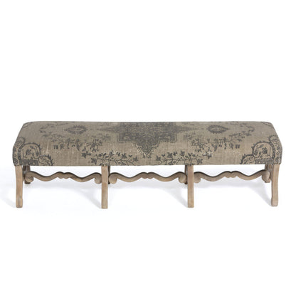 Park Hill Collection Country French Chateau Upholstered Bench -  EFS06067