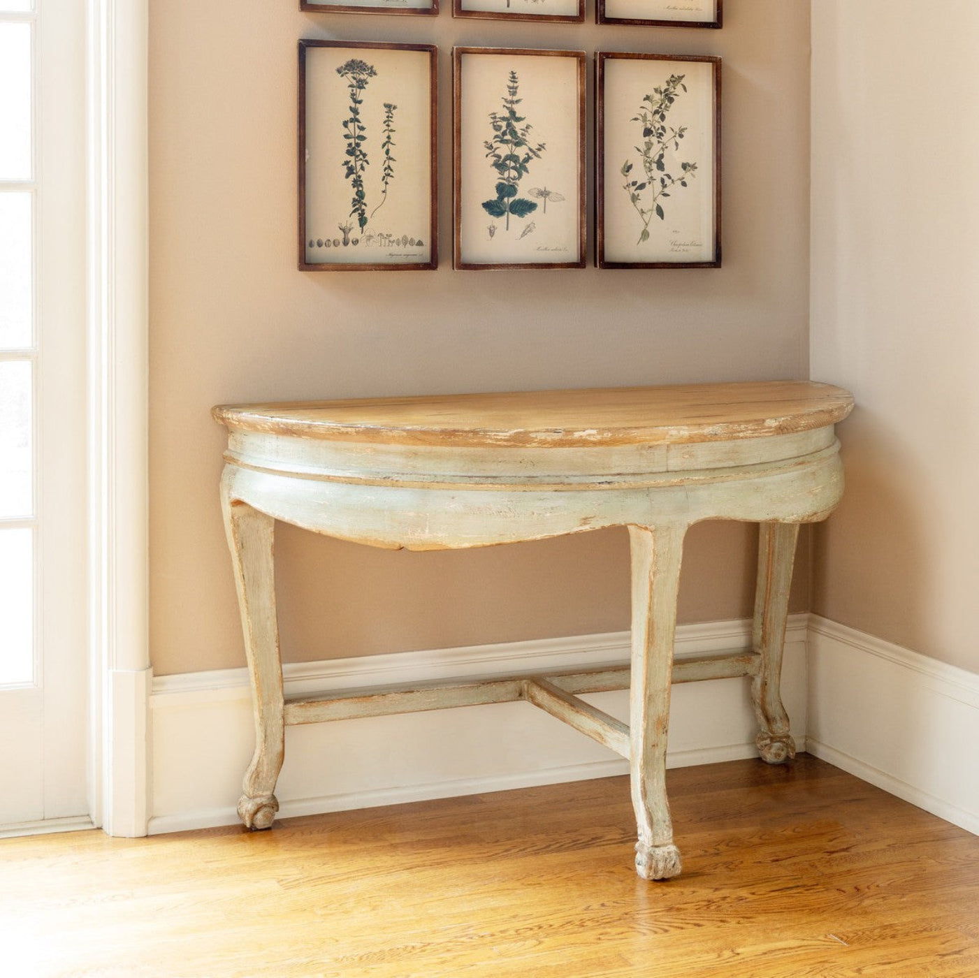 Park Hill Collection Country French Chinois Demi-Lune Accent Table -  EFT90475