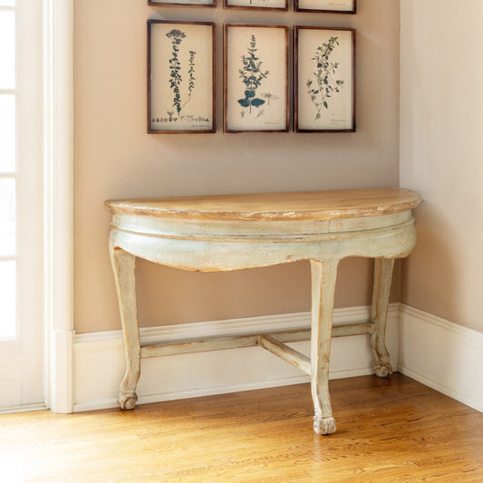 Park Hill Collection Country French Chinois Demi-Lune Accent Table -  EFT90475
