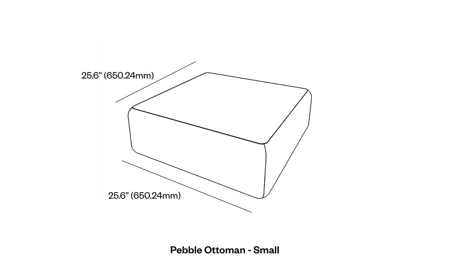 Pebble Ottoman -  BP04833