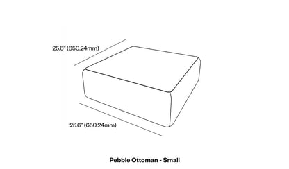 Pebble Ottoman -  BP04833