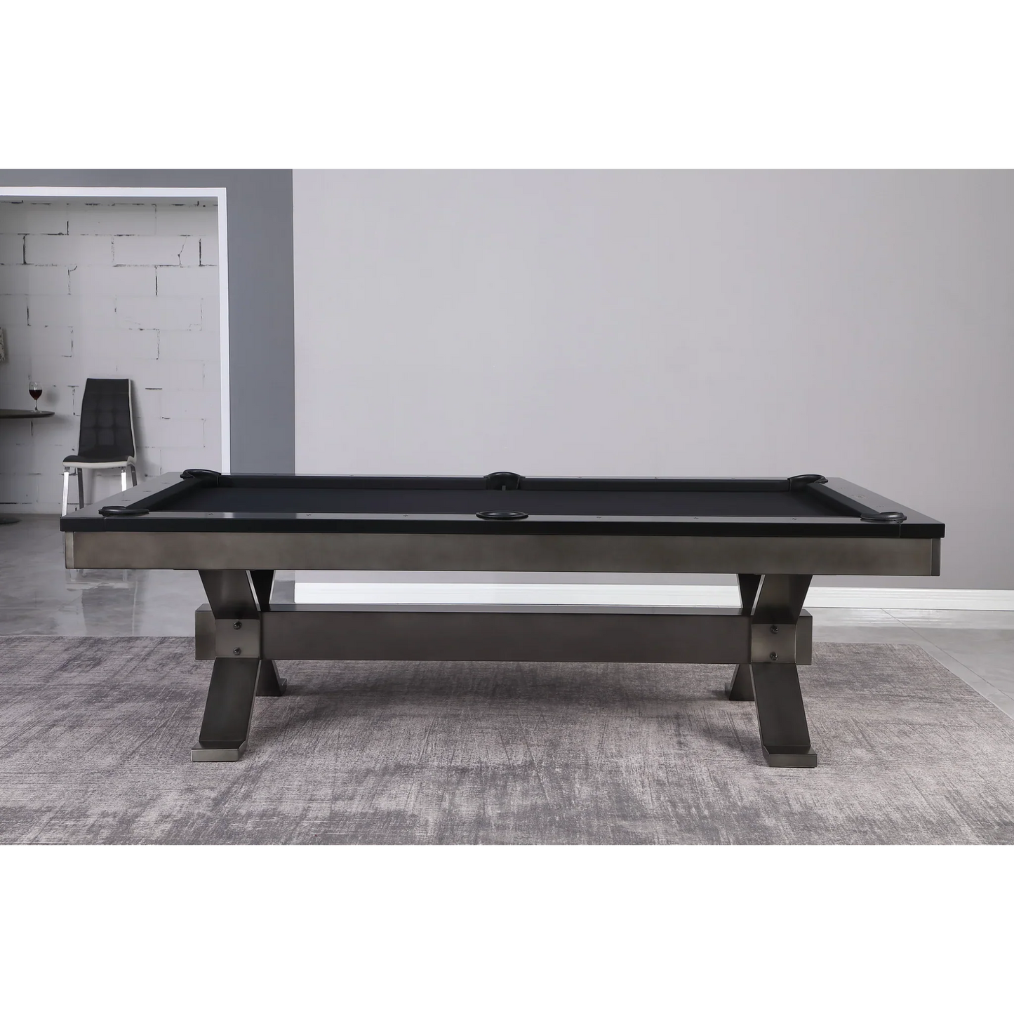 Plank & Hide Axton Pool Table - 28052-GUN-1