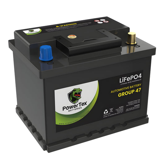 PowerTex2021 Volkswagen Jetta L4 2.0LReplacement Car Battery BCI Group 47 Lithium LiFePO4 Automotive Powertex Battery