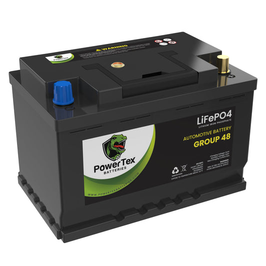 PTLG48-0392 2022 Kia Stinger L4 2.5L Replacement Car Battery BCI Group 48 Lithium LiFePO4 Automotive Powertex Battery - PTLG48-0392