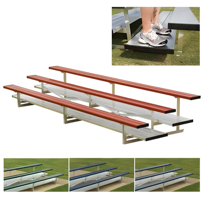 Bleacher Preferred Stationary Aluminum Bleachers with Color - NB0221CP