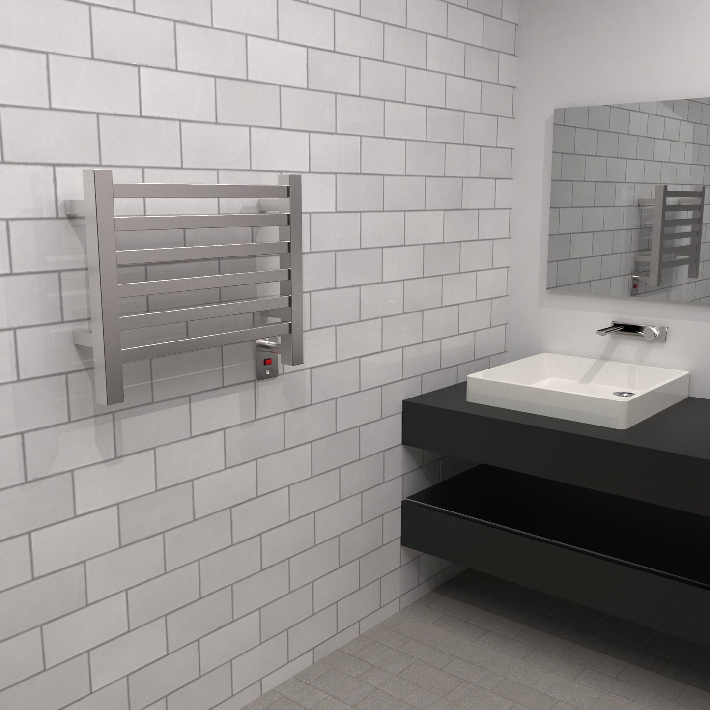 Amba Heated Towel Rack Model Q2016 Height 16 3/4″ - Q2016B