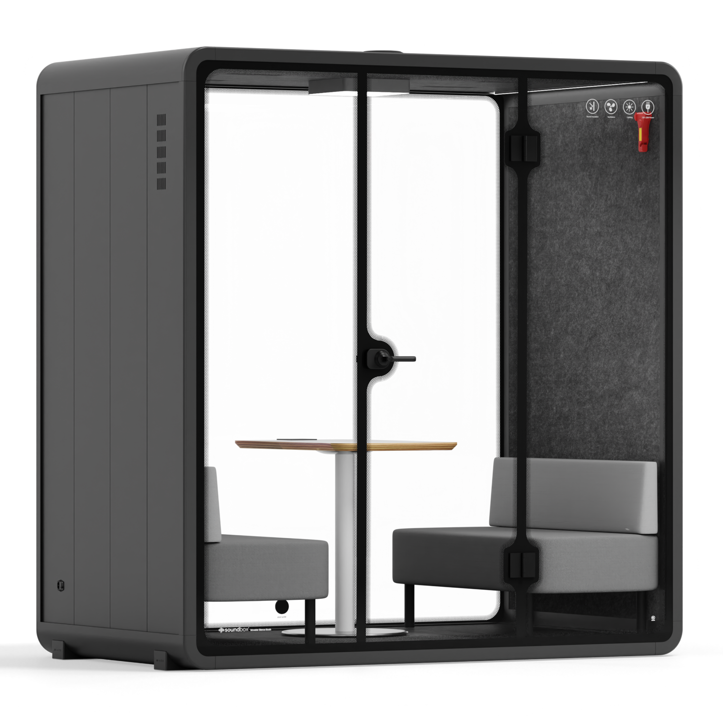 Sound box Quell Demi Booth 2+ -SR-LML-L-S115-DRK-GREY-01