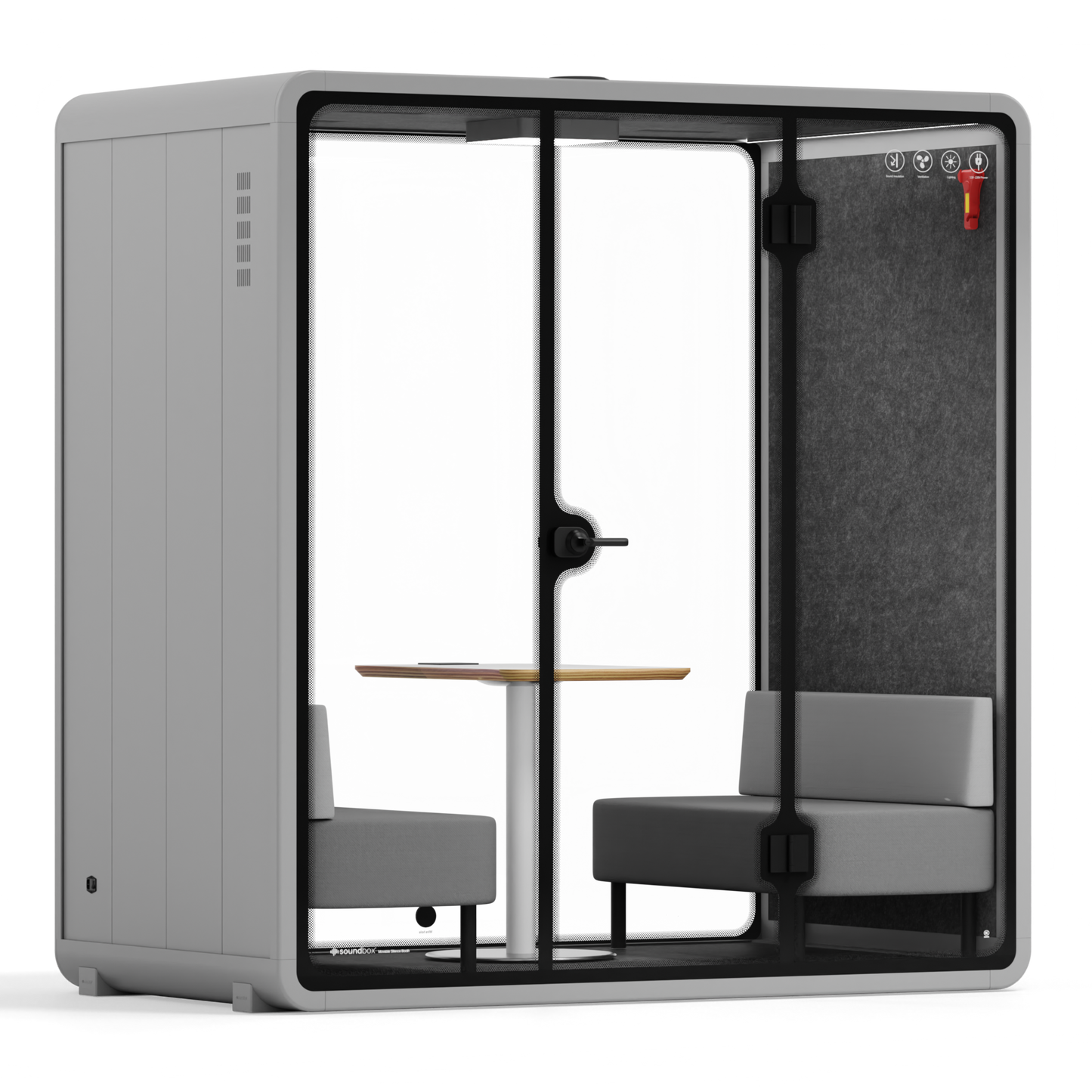 Sound box Quell Demi Booth 2+ -SR-LML-L-S115-DRK-GREY-01