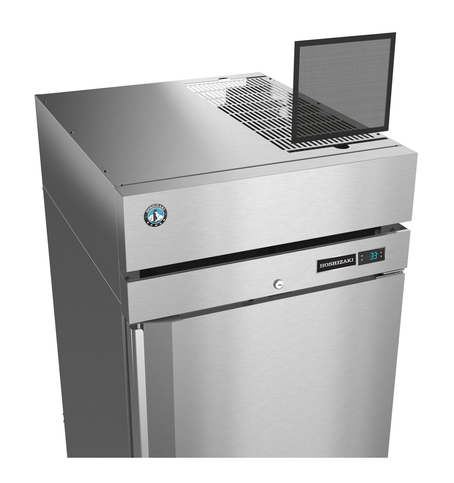 Hoshizaki F1A-FG | 28" Wide 1 Glass Door Top Mount Reach-In Freezer - F1A-FG