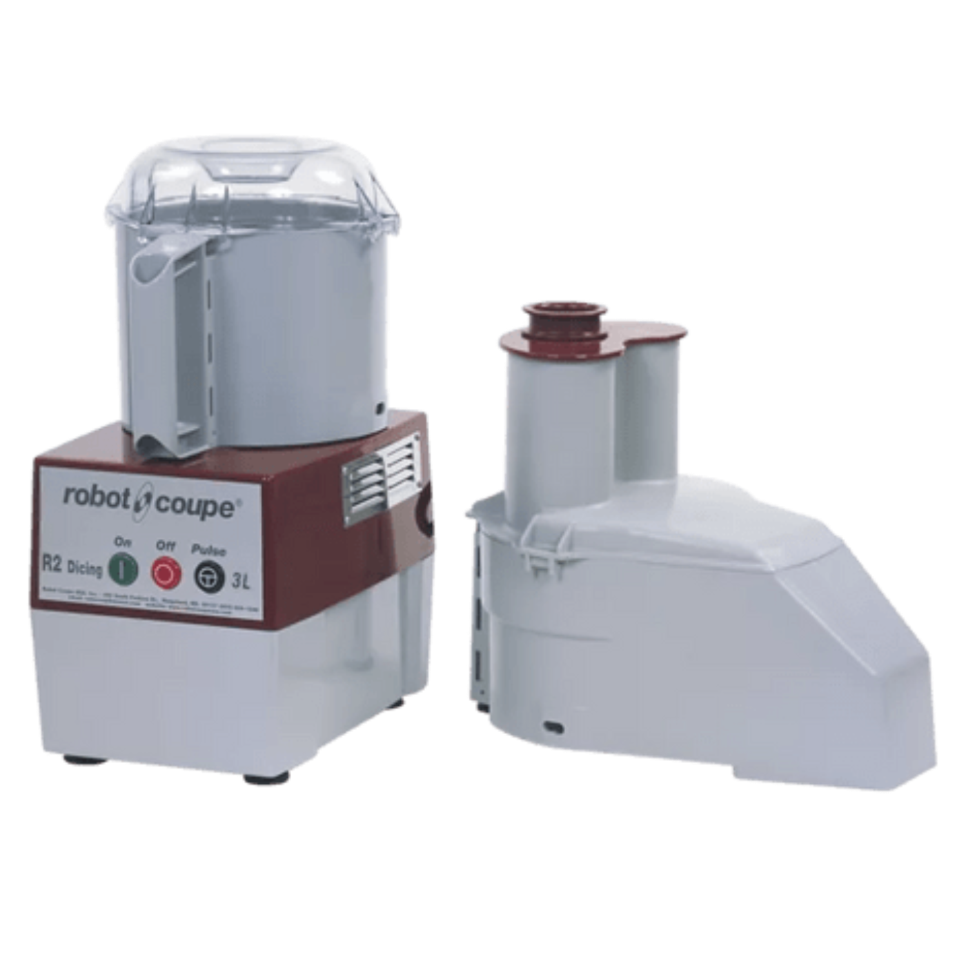 Robot Coupe 3 Qt. Grey Composite Bowl Single Speed Combination Processor - 2 Hp / 120V - R2 Dice