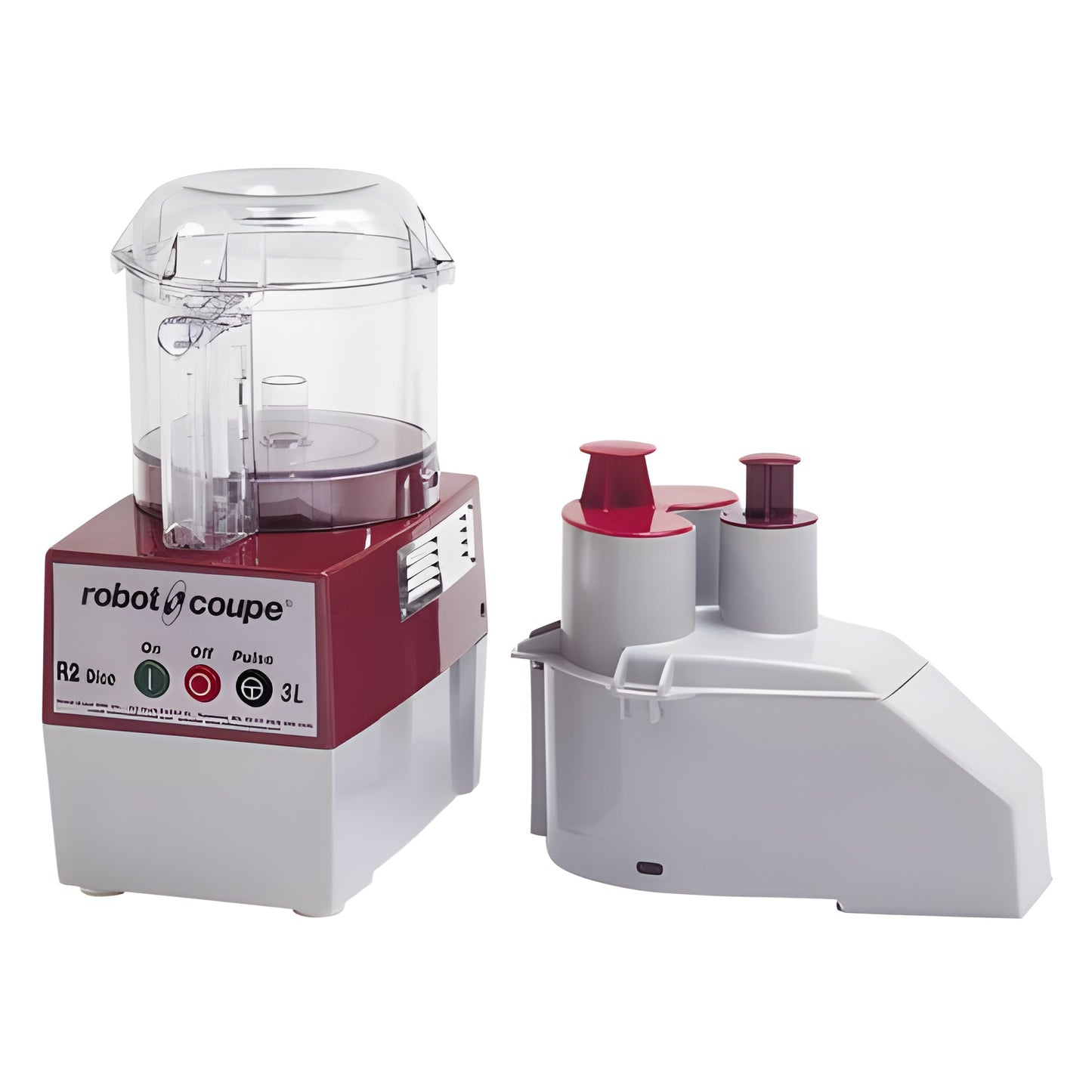 Robot Coupe R2 Dice CLR 3 Qt. Clear Bowl Single Speed Combination Processor - 2 Hp / 120V - R2CLRDICE