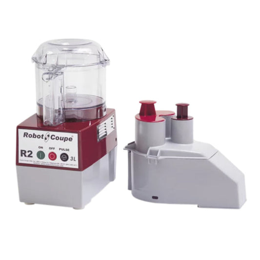 Robot Coupe R2N CLR 3 Qt. Clear Bowl Single Speed Combination Processor - 1 Hp / 120V - R2N CLR