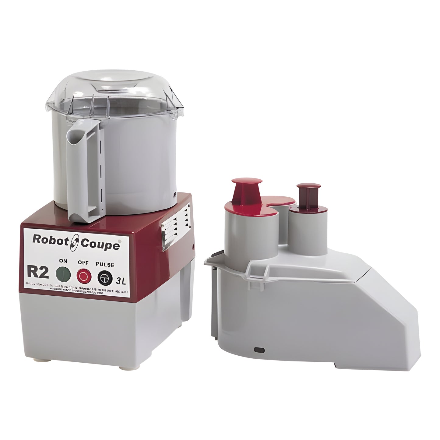 Robot Coupe 3 Qt. Grey Composite Bowl Single Speed Combination Processor - 1 Hp / 120V - R2N