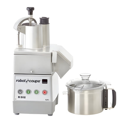 Robot Coupe 6 Qt. Stainless Steel 2-Speed Combination Processor - 1.2 Hp / 208-240V - R502