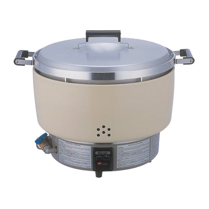 Thunder Group 18.50" Aluminum 55 Cups Rinnai Gas Rice Cooker, Natural Gas, Silver,35,000 BTU - RER55ASN