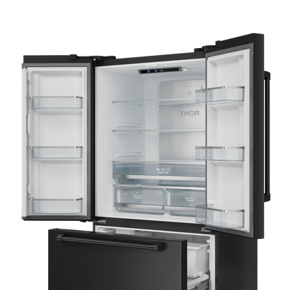 Thor Kitchen 36 Inch 20.3 cu ft French Door Counter Depth Refrigerator with Ice Maker | Gordon Ramsay Series - RF3621CTD00