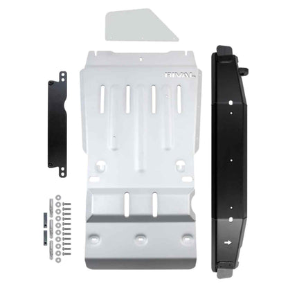 RIVAL Aluminum Transmission Catalytic Converter Skid Plate Tacoma 3Gen 4WD 2016-2023 TRD Compatible