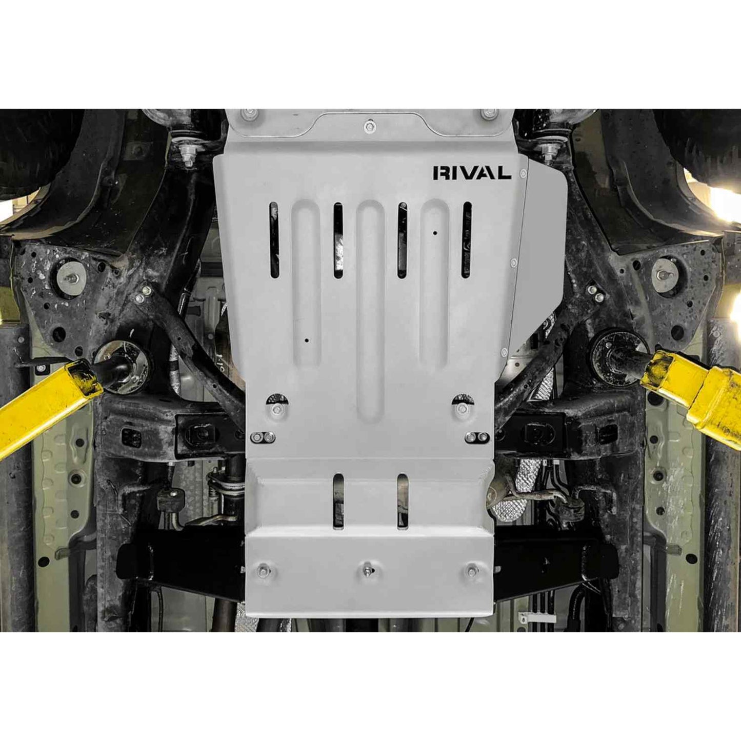 RIVAL Aluminum Transmission Catalytic Converter Skid Plate Tacoma 3Gen 4WD 2016-2023 TRD Compatible