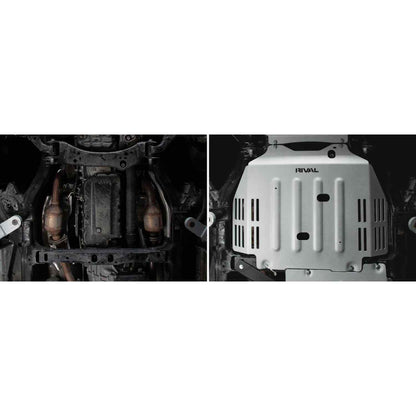 RIVAL Aluminum Transmission Catalytic Converter Skid Plate Tundra CrewMax 2021+ (except Hybrid) - 2333.9567.1.6