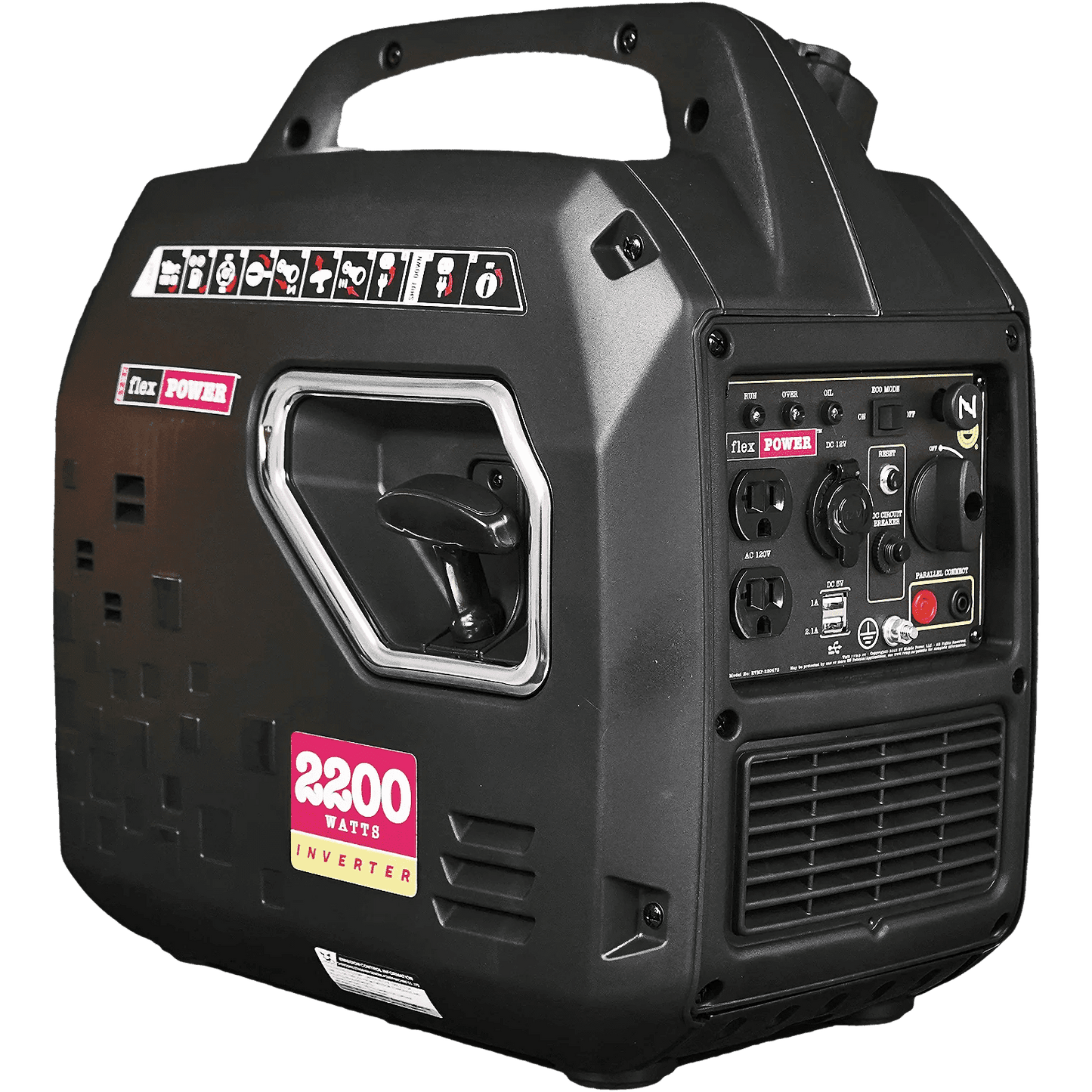 RVMP Flex Power 2200i Inverter Generator 1900W/2200W Low THD Parallel Ready Gas New