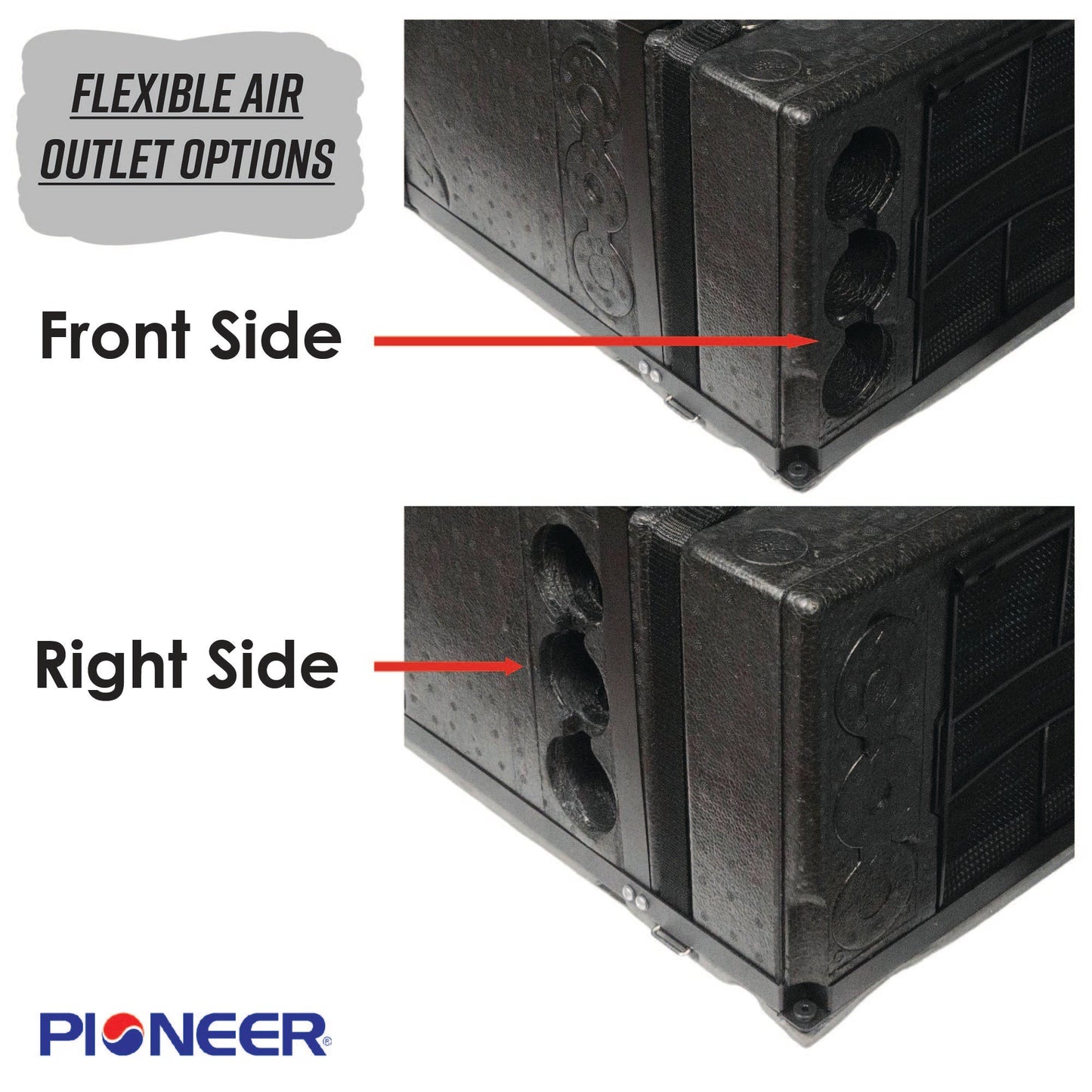 Pioneer 10,000 BTU 115V Under-Bench RV Inverter Heat Pump Air Conditioner - PYR009AZUDCIPD