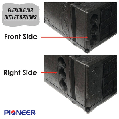 Pioneer 10,000 BTU 115V Under-Bench RV Inverter Heat Pump Air Conditioner - PYR009AZUDCIPD