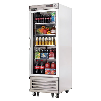 Everest Commercial 27" 1 Glass Door Reach-In Refrigerator 23 cu. ft. - EBGR1