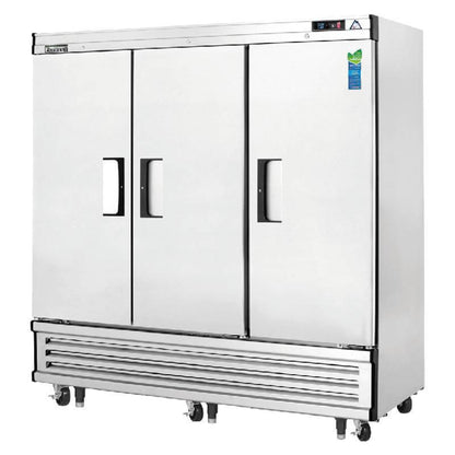 Everest Commercial 74" 3 Solid Door Reach-In Freezer - EBF3